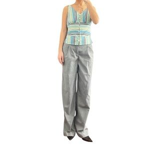 MEXX Striped Front Button Top (US 2)